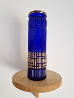 Art deco Walther Glas kobaltkék váza