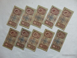 10 darab 50 pengő 1932 LOT ! Tartásfok F - VF