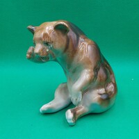 Retro porcelán  Síró medve figura