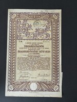 Magyar Korona Országai Járadékkölcsön Államadóssági Kötvény 10000 Koronáról 1917.