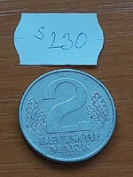 NÉMETORSZÁG NDK 2 DEUTSCHE MARK MÁRKA 1957 A,  ALU. S230