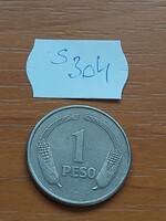 KOLUMBIA COLOMBIA 1 PESO 1974  Réz-nikkel, Simon Bolivar, Kukorica  S304