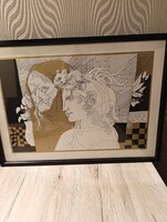 Szász Endre szitanyomat 50*34cm 36/100