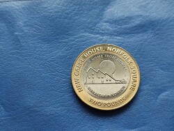 GIBRALTÁR 2 FONT / TWO POUNDS 2018 NEW CALPE HOUSE! BIMETÁL! II.ERZSÉBET IDŐS! UNC! RITKA!