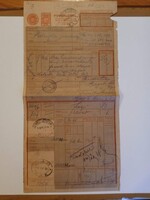 ZA615.36  Fuvarlevél - 1946 -Budapest Józsefváros MÁV  -MÁD Piarista Gazdaság  Okirati Illetékbélyeg