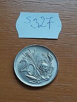 DÉL-AFRIKA 20 CENT 1975 Protea (Protea cynaroides),  Nikkel  S327