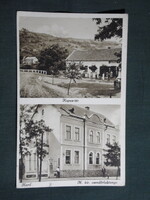 Képeslap,Kurd,Kapos tér,vendégló,üzlet,Csendőrlaktanya,Schüszler Ádám Kurd kiadás,1940-