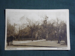 Képeslap,Székesfehérvár,69-es honvéd laktanya látkép,részlet,Barasits Budapest kiadás,1930-  ,barna,