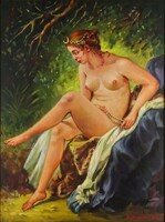 1Q107 Károly Szegvári: Sitting Female Nude