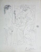 Picasso megkapó szépségű eredeti litográfiája