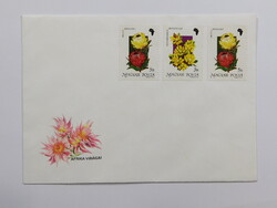 FDC pár 1990. Földrészek virágai (I.) Afrika - bélyegsorral  /500Ft/