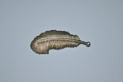 Silver-Colored Metal Pen Brooch