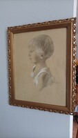 Child Portrait Signed 1931
