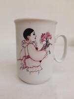 Pierrot mintazatu 2dl porcelan bogre