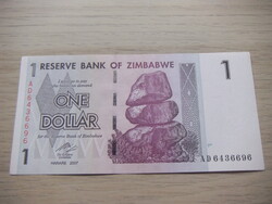 1    Dollár     2007      Zimbabwe