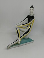 Zsolnay porcelán art deco bohóc!