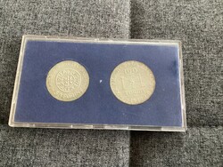 Ezüst 50 - 100 Ft-os pár 1972 . Szent István  .