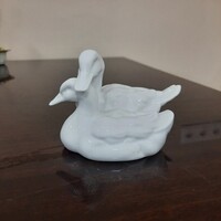 Fehér Herendi kacsa, kacsapár porcelán figura