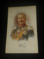 II. Vilmos képeslap ( posta tiszta )