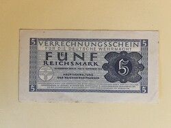5 márka 1944 Wehrmacht / Németország