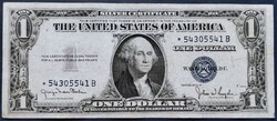 Ritka! Vágáshibás, Csillagos, USA 1 Dollár 1935 D, F+. / *Star note* /