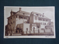 Képeslap,Eger,Korona szálló látkép,részlet,Barasits Budapest kiadás,1930- ,barna,