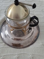 Arany színű fém keretes .kiöntő tea kávé szervízez