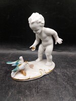 GRAFENTHAL PORCELÁN GALAMBOKKAL PUTTÓ HIBÁTLAN, 13 cm-es. 3376b