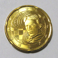 Horvátország - 20 Euro Cent - 2023 - NIKOLA TESLA