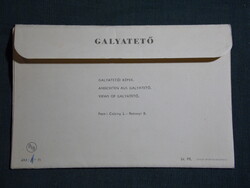 Képeslap,Leporelló,lapozó,Galyatető,SZOT,SZTK gyógyüdülő,Nagyszálló,park látkép,részlet,1950-