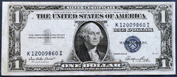 Ritka! Vágáshibás USA 1 Dollár 1935 E, F+.