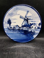 Delfti porcelán falidisz, jelzett, 16 cm-es magasságú. 3367b