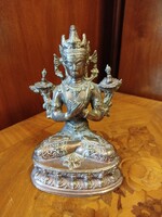 Indiai bronz figura