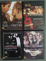 Dvd film, 4db, 21 gramm, Éjjel a parton, Amerikai gengszter, Térkép a csillagokhoz