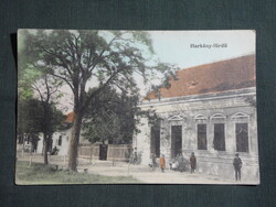 Képeslap,Harkány,Főutca,Kossuth Lajos utca részlet,Feiler Mariska kiadás Siklós,1907-