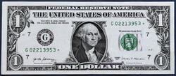 USA csillagos 1 Dollár 2017, VF+-EF. (*Star Note*).