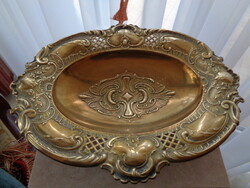 GYÖNYÖRŰ DÍSZES TALPAS KÍNÁLÓ ca 1900