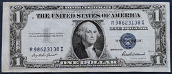 Ritka! Vágáshibás, USA 1 Dollár 1935 F, F+.