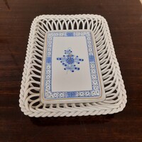 Herendi Blue Waldstein Pattern Square Serving Dish