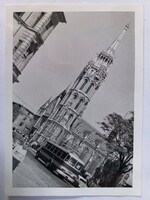 Régi fotó Budapest, 16-os busz a Budai Várban 1967