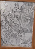 B. Hajdú tus festmény, papiron, 22 x 30 cm-es. 3388b
