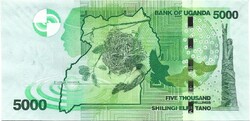 5000 shilling 2024 Uganda UNC