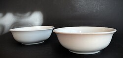 Apulum 2 db fehér Gyulafehérvári porcelán kompótos tálka