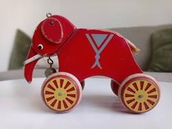 BRIO Svéd fa elefánt az 1950-es évek végéről. Ritka!