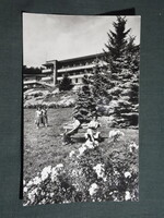 Képeslap,Kékestető,SZTK,SZOT gyógyintézet,üdülő,szálló,park látkép,részlet 1957-