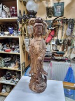 Chinese wood carved figure