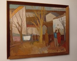 Kalló László (1925-2018)  "TAVASZI TÁJ" 50 X 60
