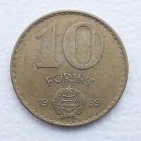 10 Forint 1989 érme, fémpénz - Magyarország 10 Forint 1989 pénzérme