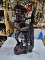 Chinese wood carved figure