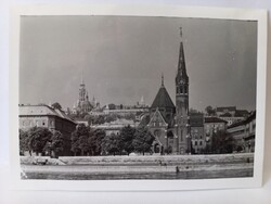 Régi fekete-fehér fotó Budapest, panoráma a Batthyány-térre 1967